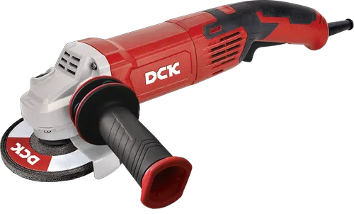 Машина шлифовальная угловая DCK KSM05-125, 1500Вт, 125мм, пл.пуск, эл.стаб. об, анти-рестарт.