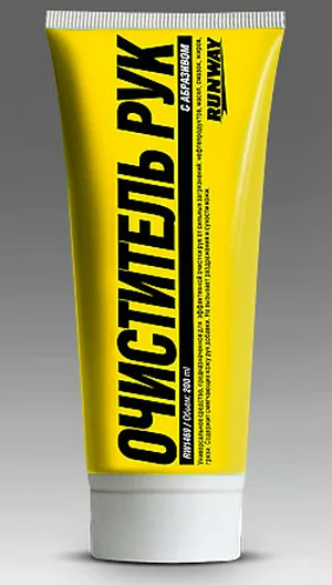 Очиститель для рук Runway с абразивом, туба 200мл