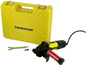 Машина шлифовальная угловая Hanskonner HAG9012TES 125 мм,1100Вт,4000-10000, КЕЙС, к.эл.,черт mod T
