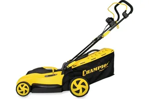 Газонокосилка электрическая CHAMPION EM4217 (1,8 кВт пласт+ткань травосб. 50л  шир.420мм выс.20-70мм, 12,5кг) 