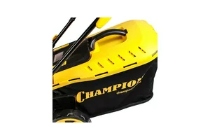 Газонокосилка электрическая CHAMPION EM4217 (1,8 кВт пласт+ткань травосб. 50л  шир.420мм выс.20-70мм, 12,5кг) 
