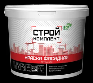 Краска ВД Стройкомплект фасадная, 25кг