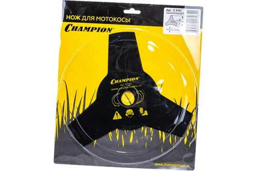 Нож режущий к бензотриммеру CHAMPION  (255 x 25,4 мм) 3 лопасти
