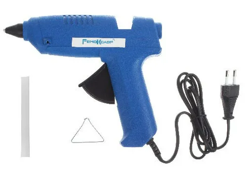 Пистолет термоклеящий РемоКолор Professional  60Вт, 220в, 11мм, кабель 1,2м, подставка, 1 стержень.