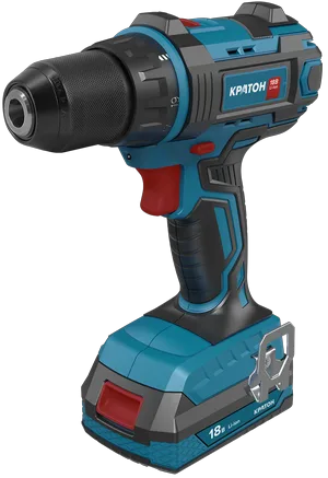 Дрель-шуруповерт аккумуляторная бесщеточная КРАТОН BCD18-OFA SET (АКБ 2,0А·ч; ЗУ + кейс)