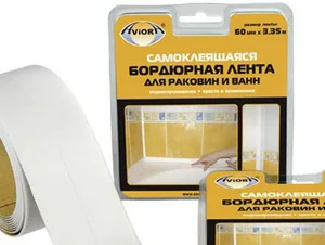 Лента бордюр AVIORA 60ммх3,35м для ванн и раковин, бел