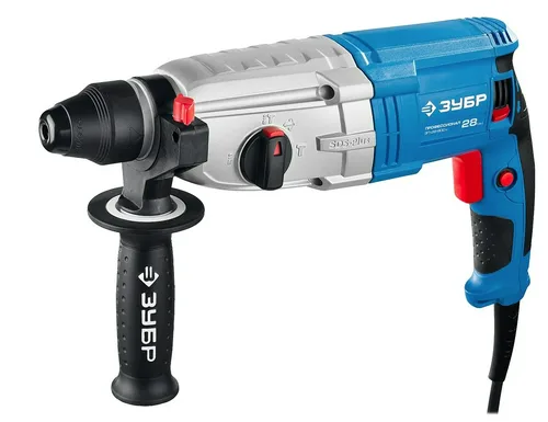 Перфоратор ЗУБР ЗП-28-800 К, Профессионал, SDS Plus, 28 мм, 800 Вт (ЗП-28-800 К)