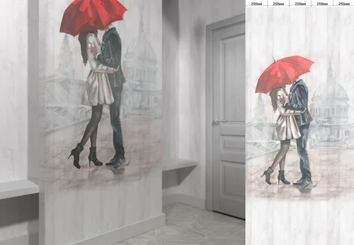 Панель ПВХ пластик ВЕК ламинированная цифровая печать Свидание на Дуб Оскар (1комп.=5шт) 2700х250х9мм