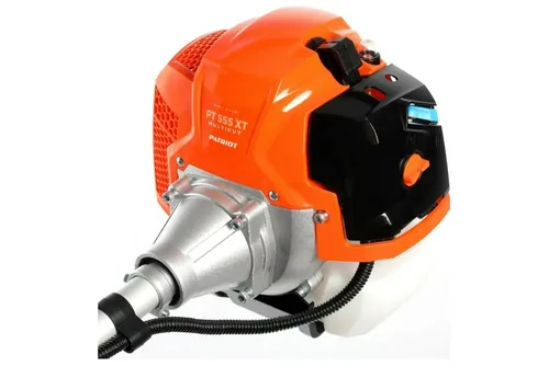 Триммер бензиновый PATRIOT PT 555 XT, 2100 Вт, диск  нож, леска, состоит из 2 частей