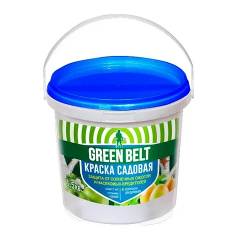 Краска акриловая садовая для деревьев GREEN BELT, 1,5 кг