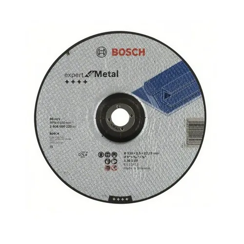 Диск отрезной по металлу BOSCH, 230x2,5мм, вогнутый