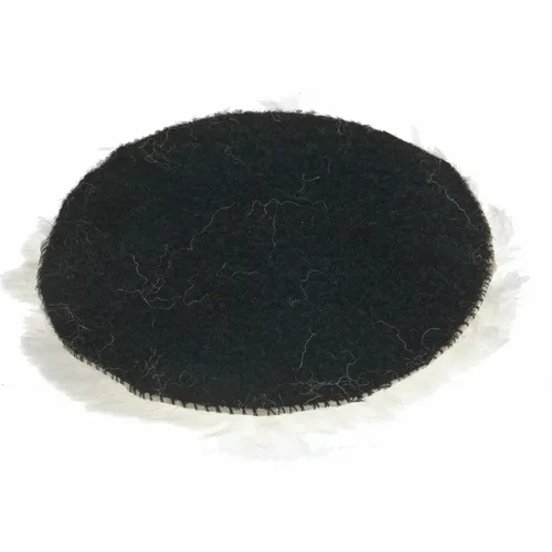 Насадка полировальная  MATRIX с липучкой, 125мм натуральная шерсть