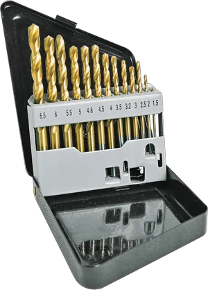 Набор сверл по металлу с титановым покрытием Кратон Ø1,5-6,5 мм (13 шт)