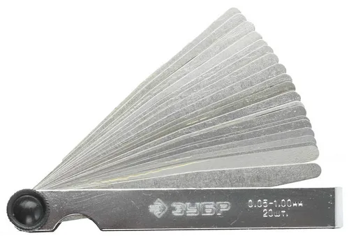 Набор щупов ЗУБР 0.05 - 1 мм, 20 предметов