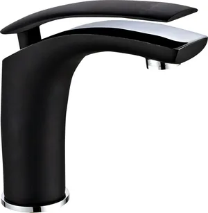 Смеситель для умывальника I-TECH, MARS 11, однорычажный, чёрный, гайка