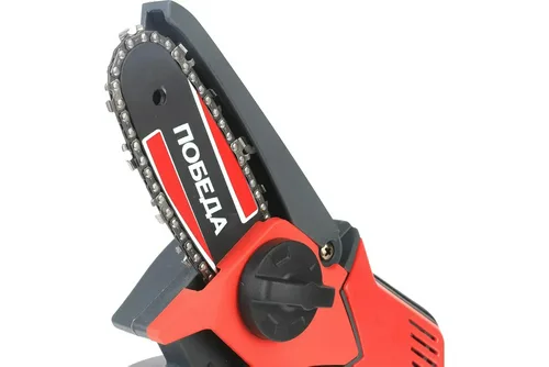 Пила аккум цепная  ПОБЕДА ПА 150, 4" (10 см), с 1 АКБ (14,4 В; 1,5 А*ч) и ЗУ