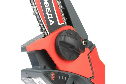 Пила аккум цепная  ПОБЕДА ПА 150, 4" (10 см), с 1 АКБ (14,4 В; 1,5 А*ч) и ЗУ