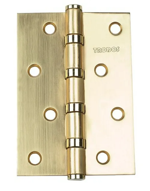 Петля TRODOS, универ, 100х70х2,5мм, б/к, зол, 2 шт.