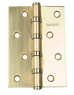 Петля TRODOS, универ, 100х70х2,5мм, б/к, зол, 2 шт.