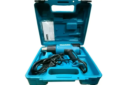 Фен MAKITA HG6031VK, 1800Вт, 50-600грС, 4 насадки