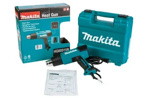 Фен MAKITA HG6031VK, 1800Вт, 50-600грС, 4 насадки