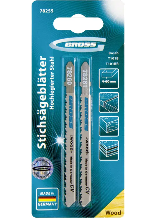 Набор пилок лобз GROSS, T101B+T101BR по дереву, 2шт