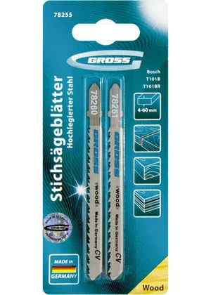 Набор пилок лобз GROSS, T101B+T101BR по дереву, 2шт