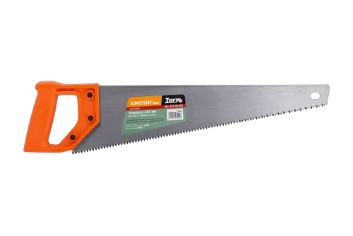 Ножовка Кратон HOBBY 450 мм шаг 5 мм 2-гранная заточка