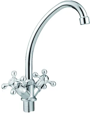 Смеситель для кухни ЭКОНОМ 401, двухвентильный, гайка