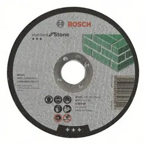 Диск отрезной BOSCH, Standard по камню, 125х3 прям 