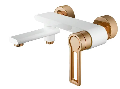 Смеситель для ванны I-TECH, DORADO 20, однорычажный, белый/золото