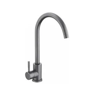 Смеситель АНТЕЙ Булат 511517 д/кухни с высоким изливом, нерж.сталь, цвет графит 