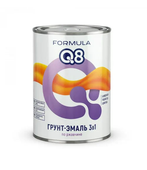 Грунт-эмаль Престиж F Q8 по ржавчине 3 в1 серая 1,8кг