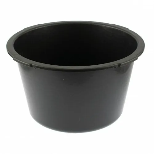 Таз Сибертех строительный круглый, черный, 30л