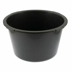 Таз Сибертех строительный круглый, черный, 30л