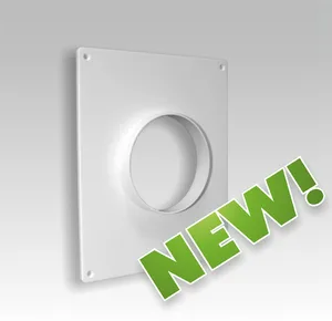 Площадка торцевая пластиковая 205х240 фланец D125 ЭРА