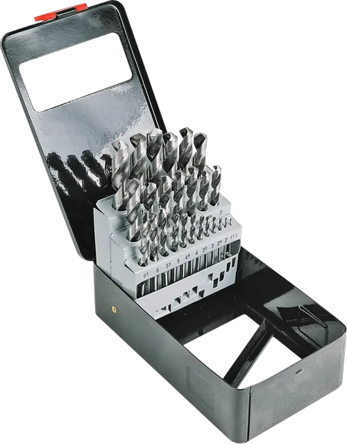 Набор сверл по металлу шлифованных Кратон Ø1-13 мм (25 шт)