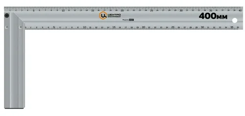 Угольник ЦИ, столярный, алюм, 400мм