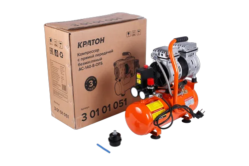 Компрессор с прямой передачей безмасляный Кратон AC-140-8-OFS