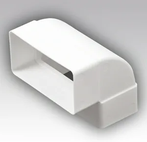 Колено вертикальное пластик 90 град 60х120 ЭРА