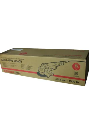 Машина шлифовальная угловая Кратон “Pro Series” AMGP-1500-125JСE