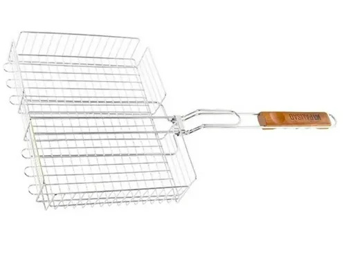 Решетка-гриль PALISAD Camping 260x320x65 мм, объемная хромированная