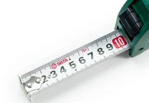 Рулетка Sata 7,5 м c двойной шкалой и карабином 