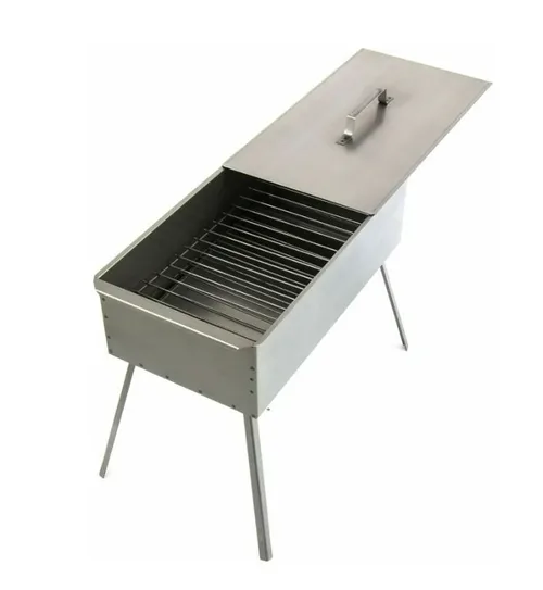 Коптильня Palisad Camping  двухъярусная с поддоном, на ножках 500x270x175, 0,8 мм, 