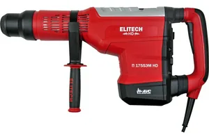 Перфоратор ELITECH П 1755ЭМ HD SDS-max,1700Вт,2реж,5-19Дж,1750-2150у\м,12кг,чем,AVC,,макс фбура-55мма