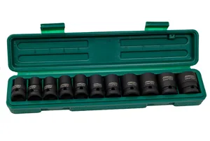 Набор головок ударных Jonnesway 1/2"DR, 10-24 мм, 11 предметов