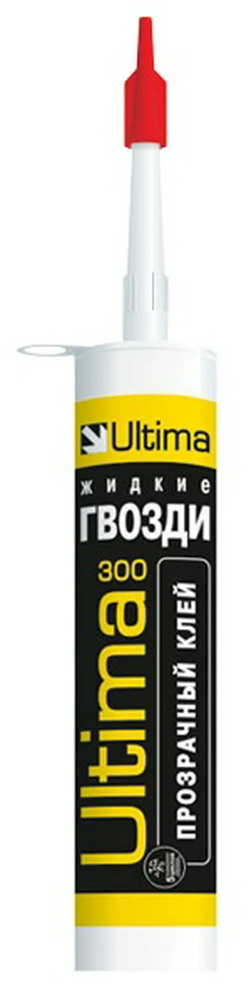 Клей жидкие гвозди №300 Ultima, для внешн и внутр работ, прозрач, 300г