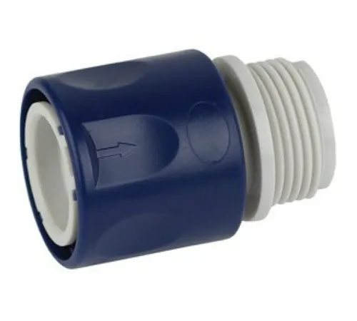 Соединитель GREEN APPLE GAES20-10, для шланга с внешней резьбой 19мм (3/4), пластик