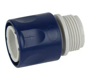 Соединитель GREEN APPLE GAES20-10, для шланга с внешней резьбой 19мм (3/4), пластик