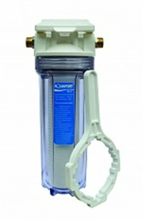 Корпус предфильтра Акваполис, AQUAPOST Best, для хол воды, кроншт для размещ, армир, прозрач